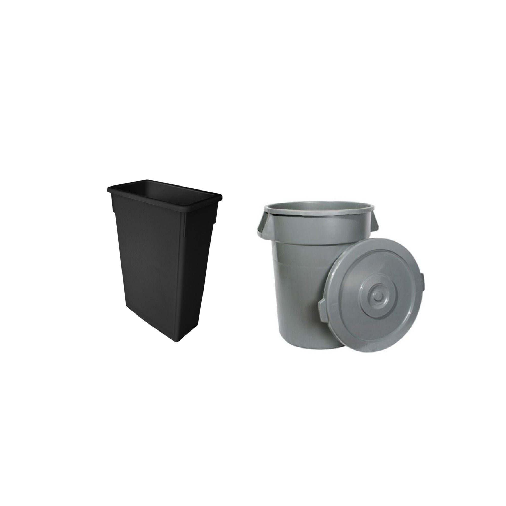 Winco® Lid For 44 Gal. Heavy Duty Large Grey Trash Can
