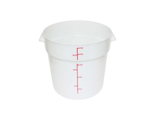 Thunder Group Round 18 Qt. White Food Storage Container (Thunder Group PLRFT318PP)