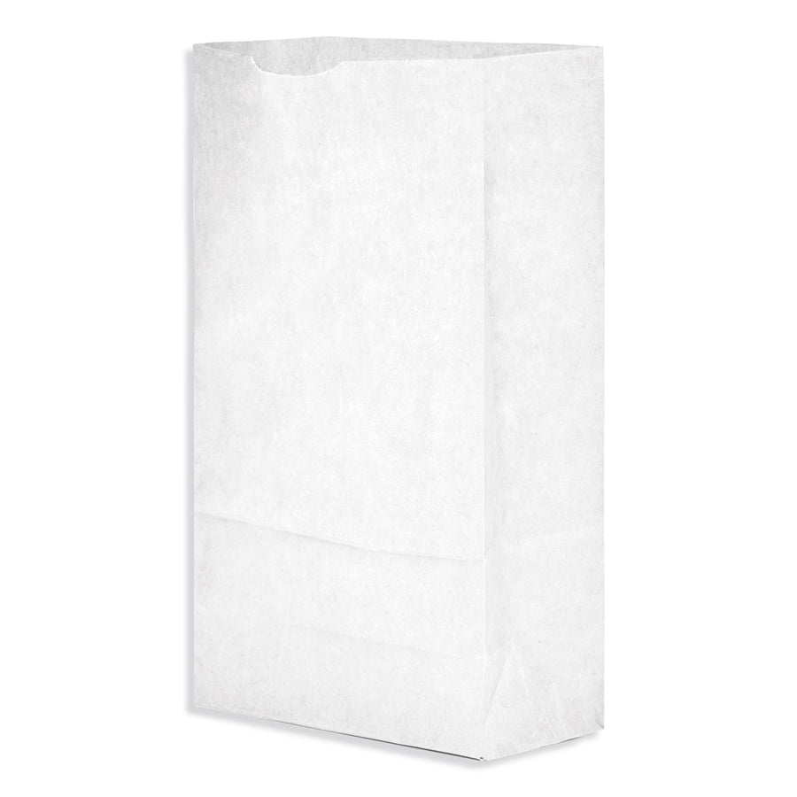 6 Lb. White Paper Grocery Bag – Sold 500 Bags per Case | Gator Chef Restaurant Equipment & Kitchen Supplies