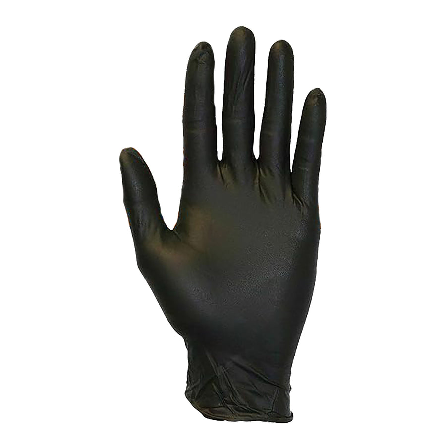 Large-Size Nitrile 4 Mil Thick Power-Free Black Gloves