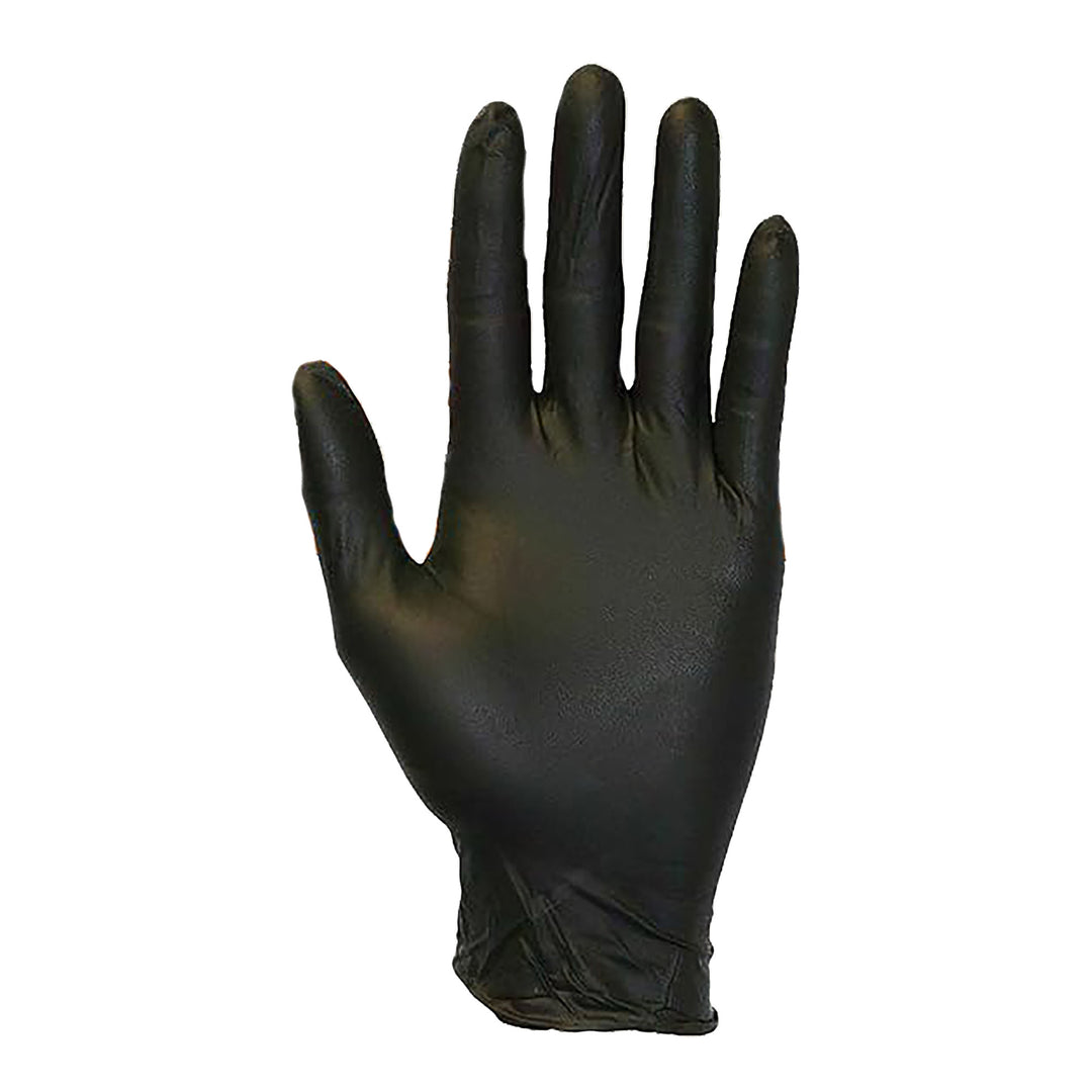 Nitrile 4 Mil Thick Power-Free Black Gloves - XL-Large-Size