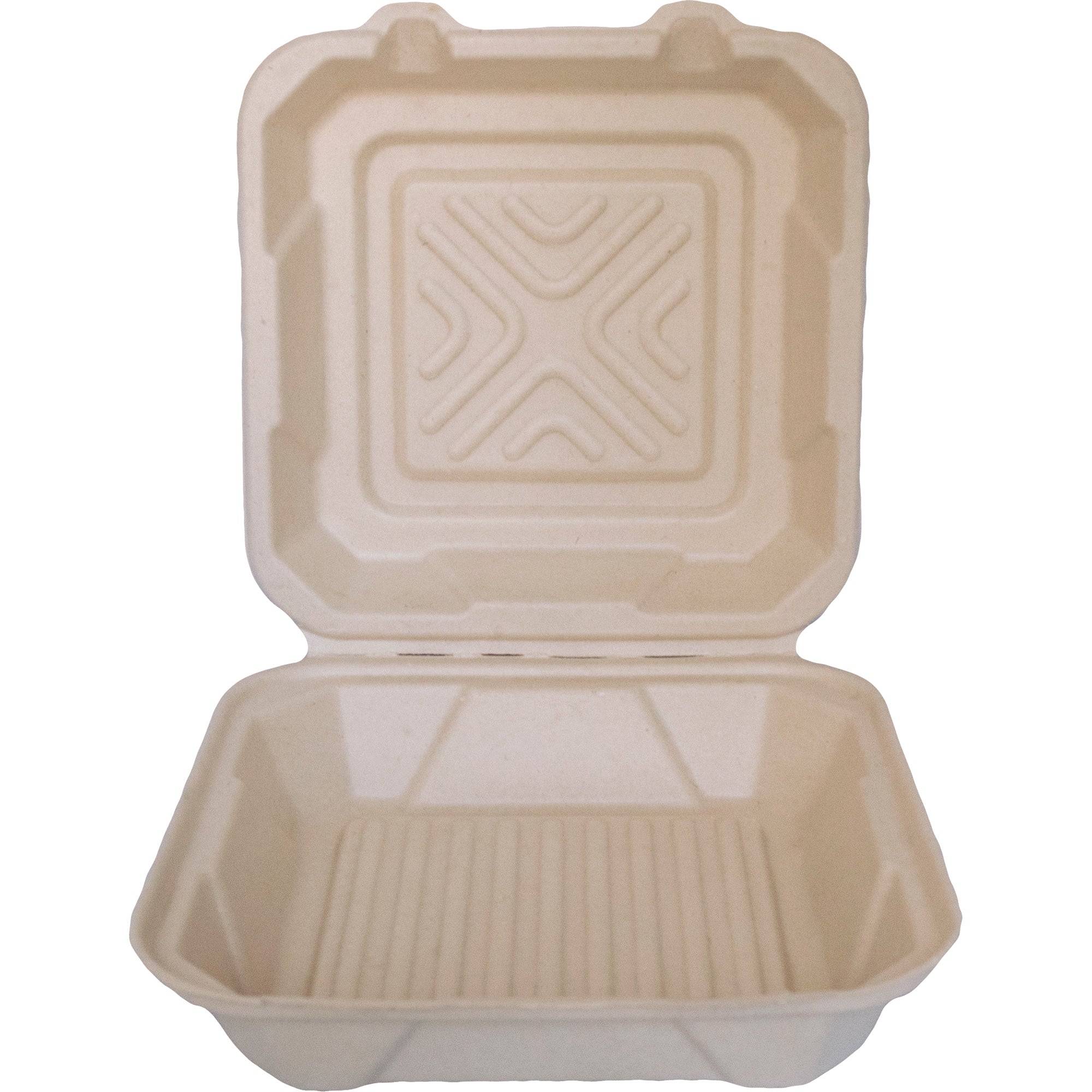 9 x 6-1/2 rectangular clamshell hinged lid plastic take-out container -  TG-PM-96 – Gator Chef Restaurant Equipment & Supplies