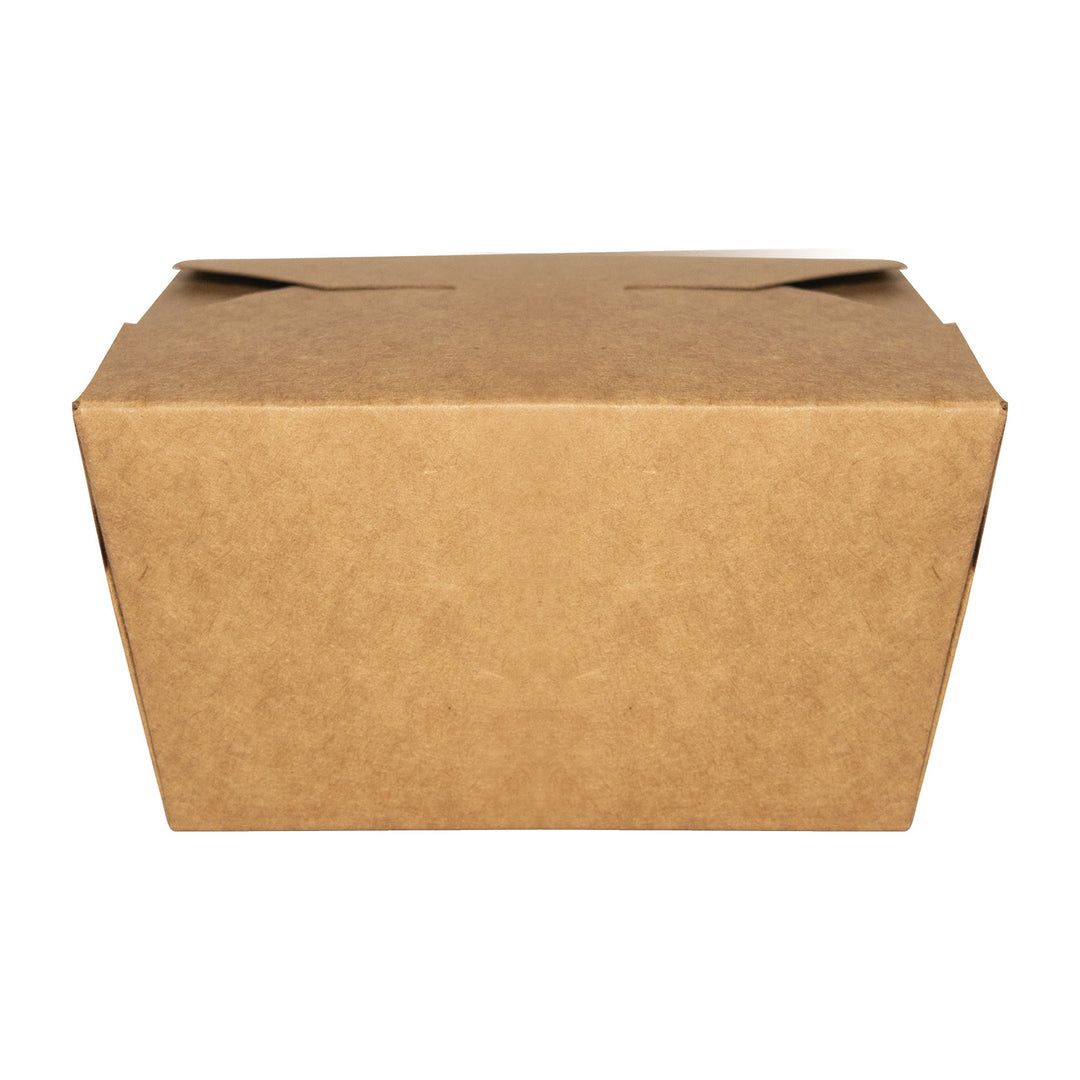 #1 30 Oz. Kraft Microwavable Folded Paper Take-Out Container-ITI TG-KB-#1