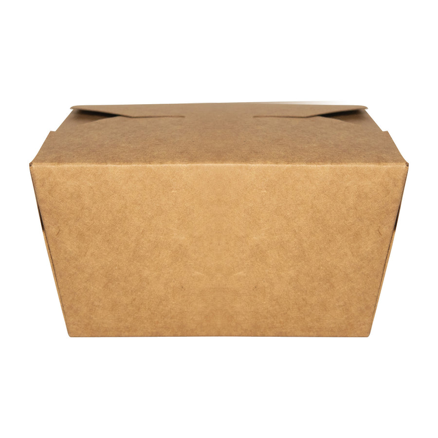 #1 30 Oz. Kraft Microwavable Folded Paper Take-Out Container-ITI TG-KB-#1