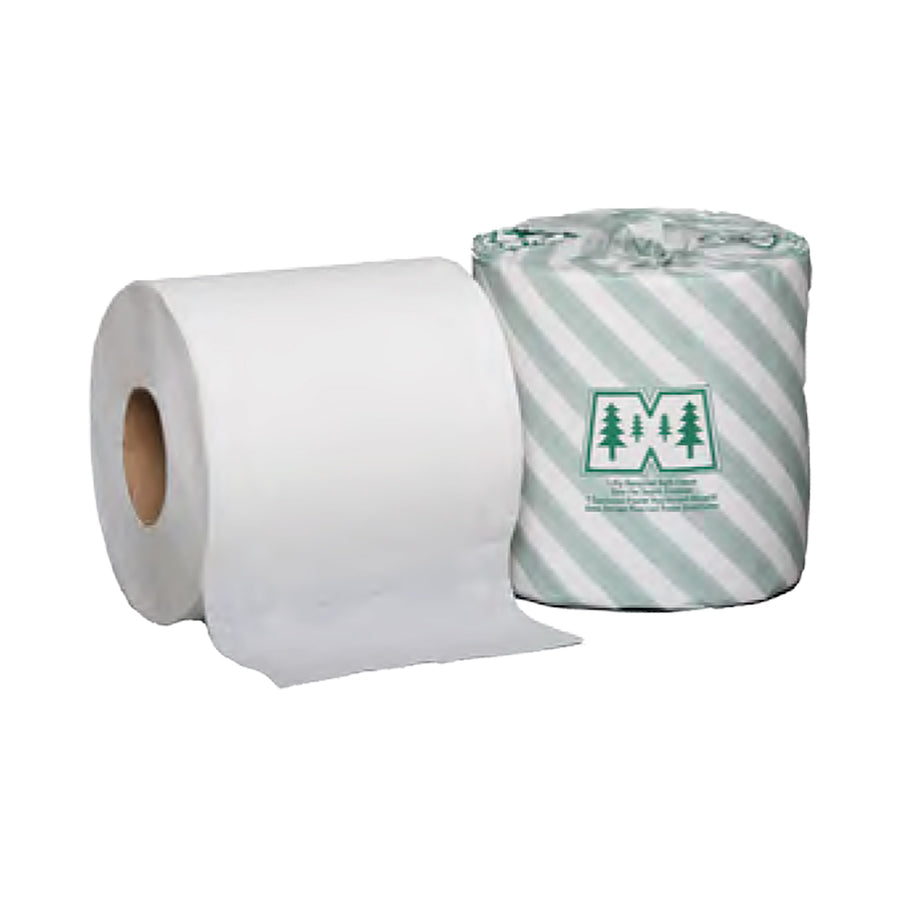 Toilet Paper 3-1/2” x 4-1/2” 2-Ply 500 Sheet Roll Individually Wrapped – Sold 96 Rolls per Case | Gator Chef Restaurant Equipment & Kitchen Supplies