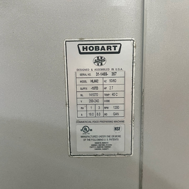 USED HOBART HL662 Pizza Dough Mixer at Gator Chef Restaurant Superstore in Lisle, IL
