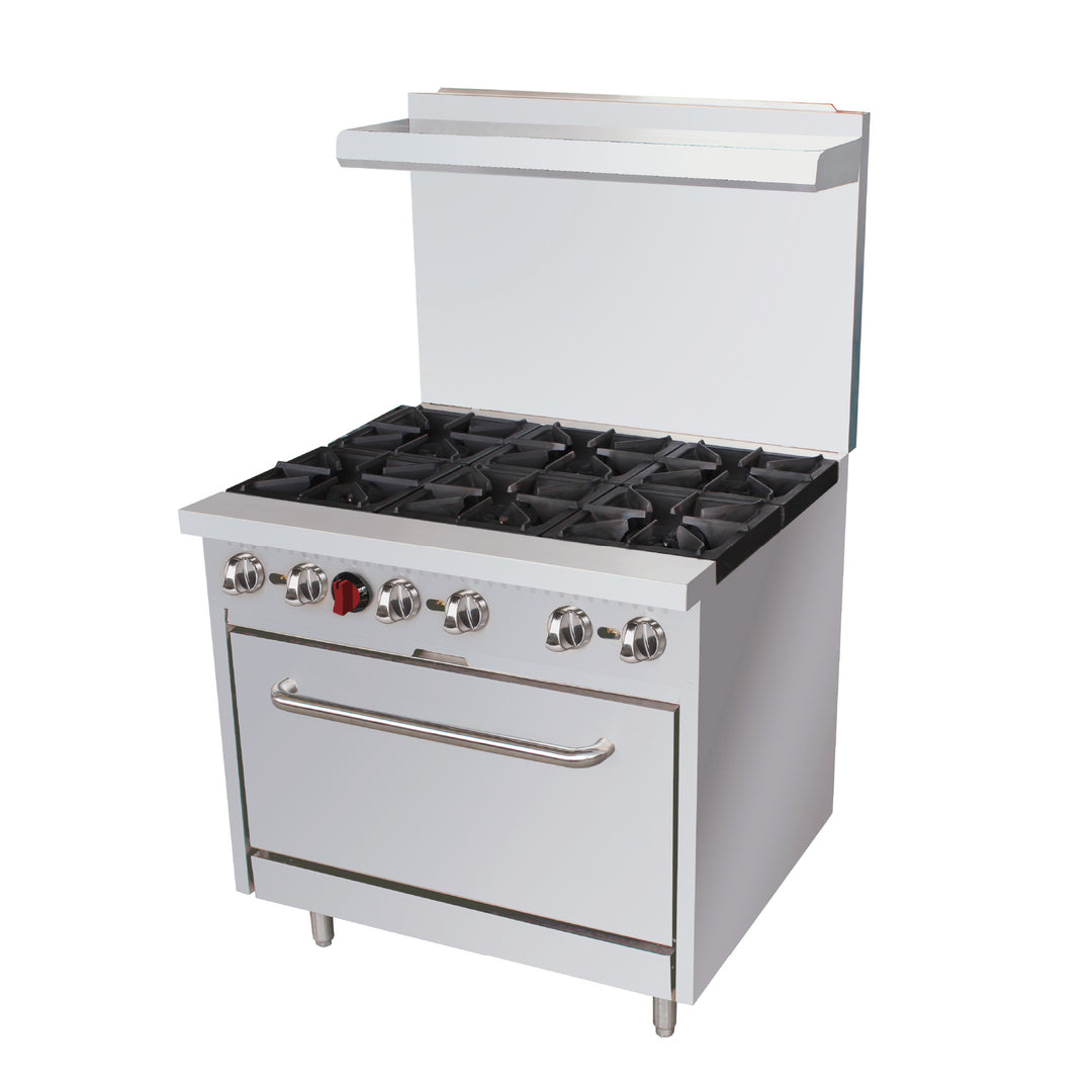 36" Natural Gas Range 6 Burners with Standard Oven - 210,000 BTU (Valyr VALGR-36NG)