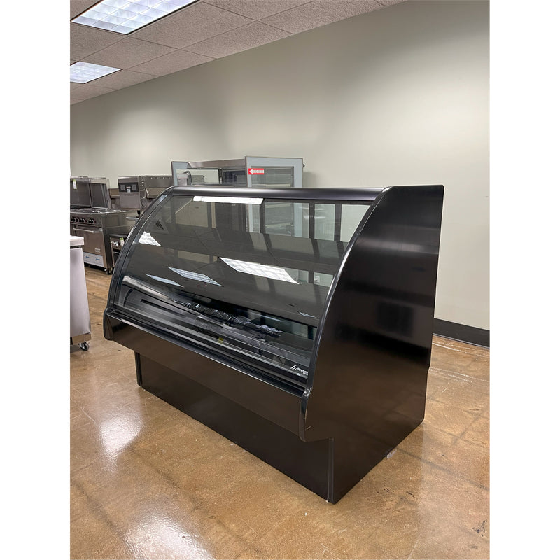 USED - Structural Concepts GMBS552D 60-5/8” Wide Curved Glass Non-Refrigerated (Dry) Bakery Display Case – Black Exterior Cabinet