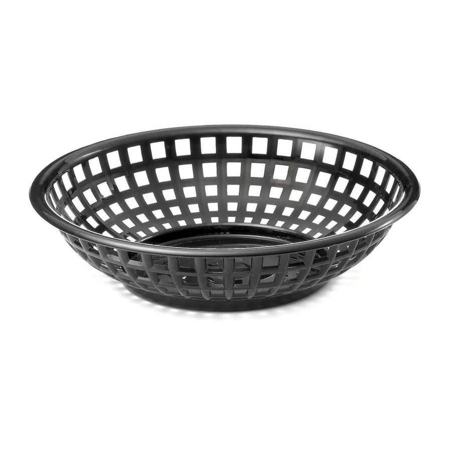 TableCraft Plastic Food Serving Basket (TableCraft 1075BK)