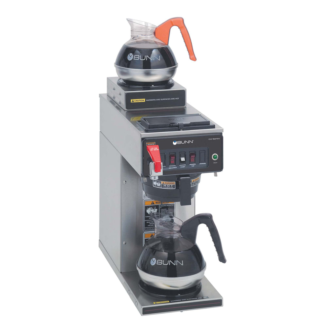 Bunn CWTF15-2 12 Cup Automatic Commercial Coffee Maker with Two Warmers (Bunn 12950.0211)