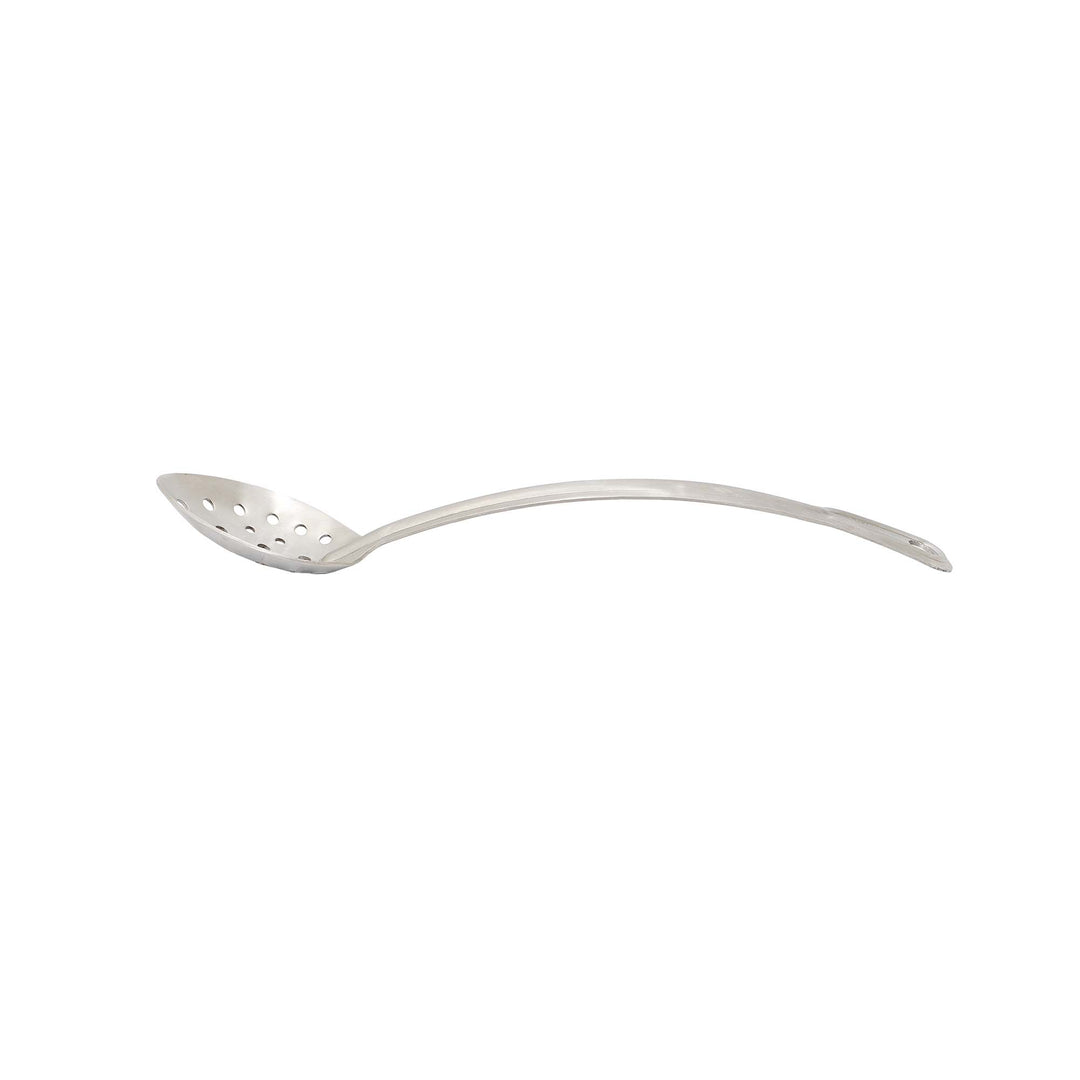 Renaissance 13" Curved Stainless Steel Perforated Basting Spoon (Browne USA 4766)