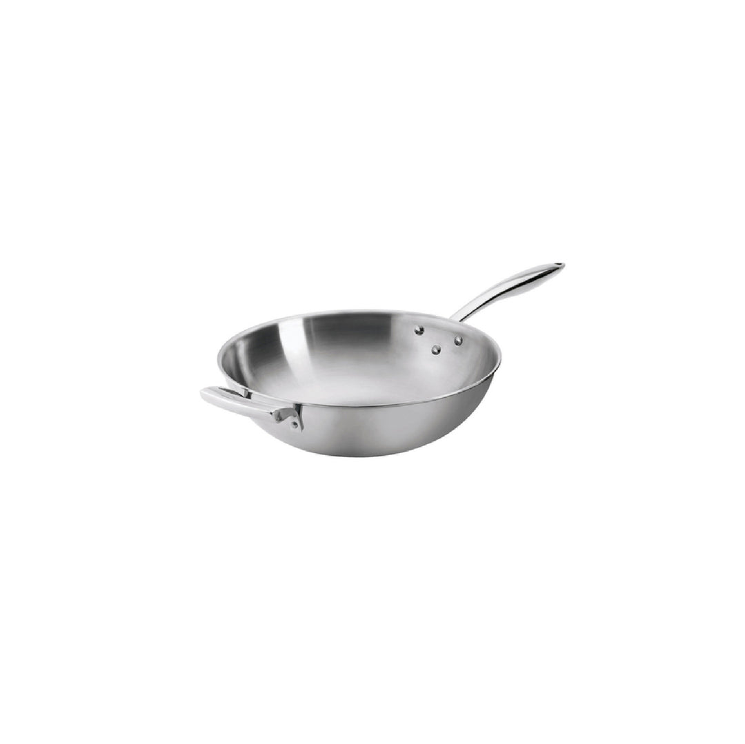 9 Quart Stainless Steel Wok (Browne 5724100)