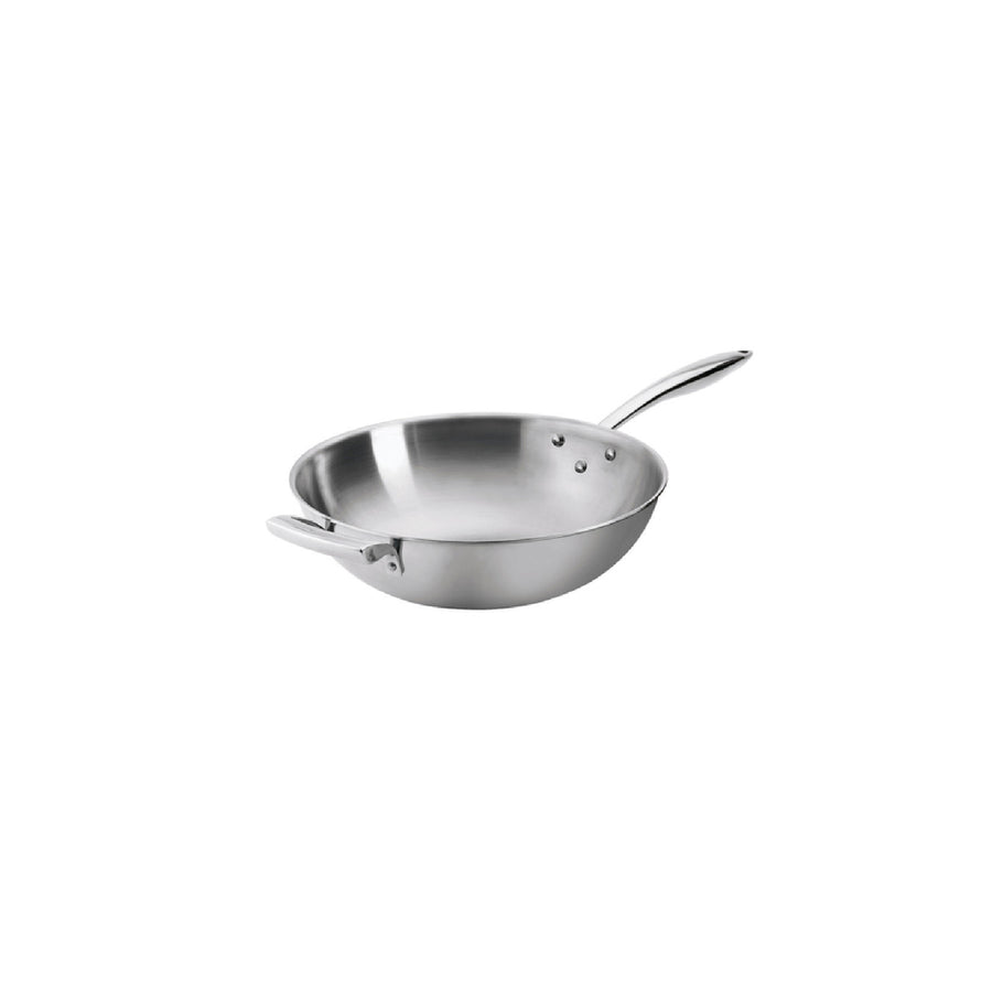9 Quart Stainless Steel Wok (Browne 5724100)