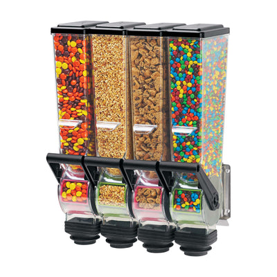 SlimLine™ Quad Wall-Mounted Candy/Nut Dispenser (Server Products 88780)