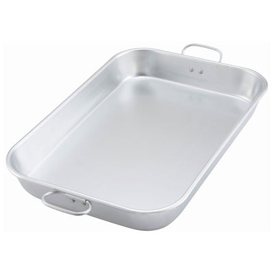 Winco Aluminum Baking and Roasting Pan with Handles – 11-1/2" x 17-3/4" x 2-1/4" (Winco ALBP-1218)