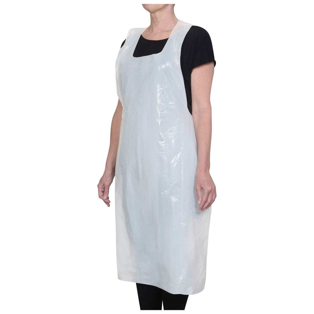 Signature Chef Red Full-Length Bib Apron, 2 Pockets (Winco BA-PRD)