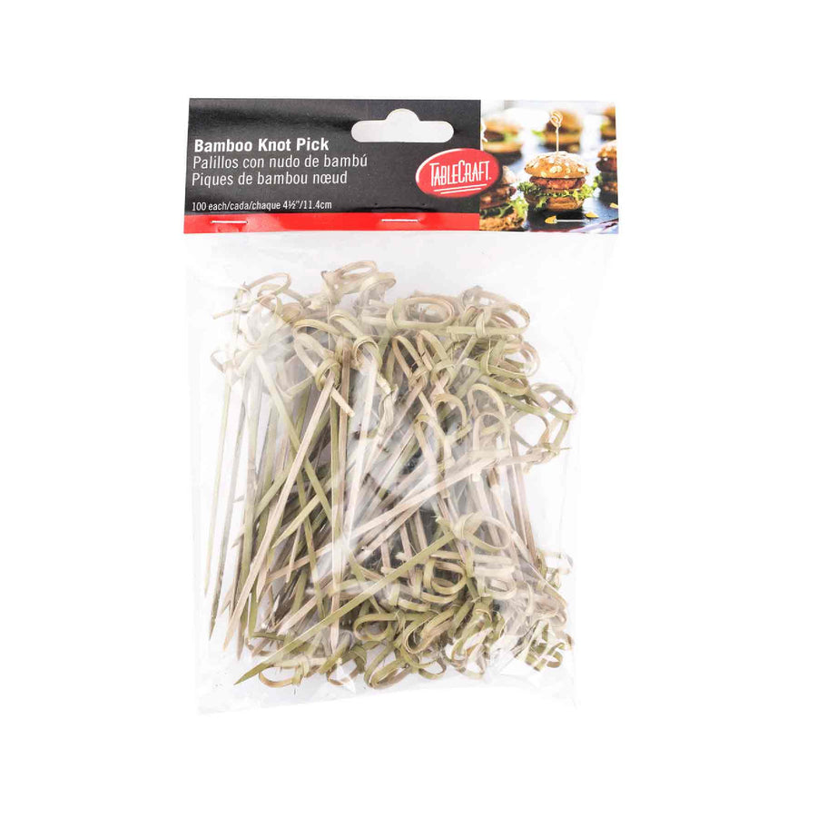 TableCraft 4-1/2” Bamboo Knot Picks (TableCraft BAMK45)