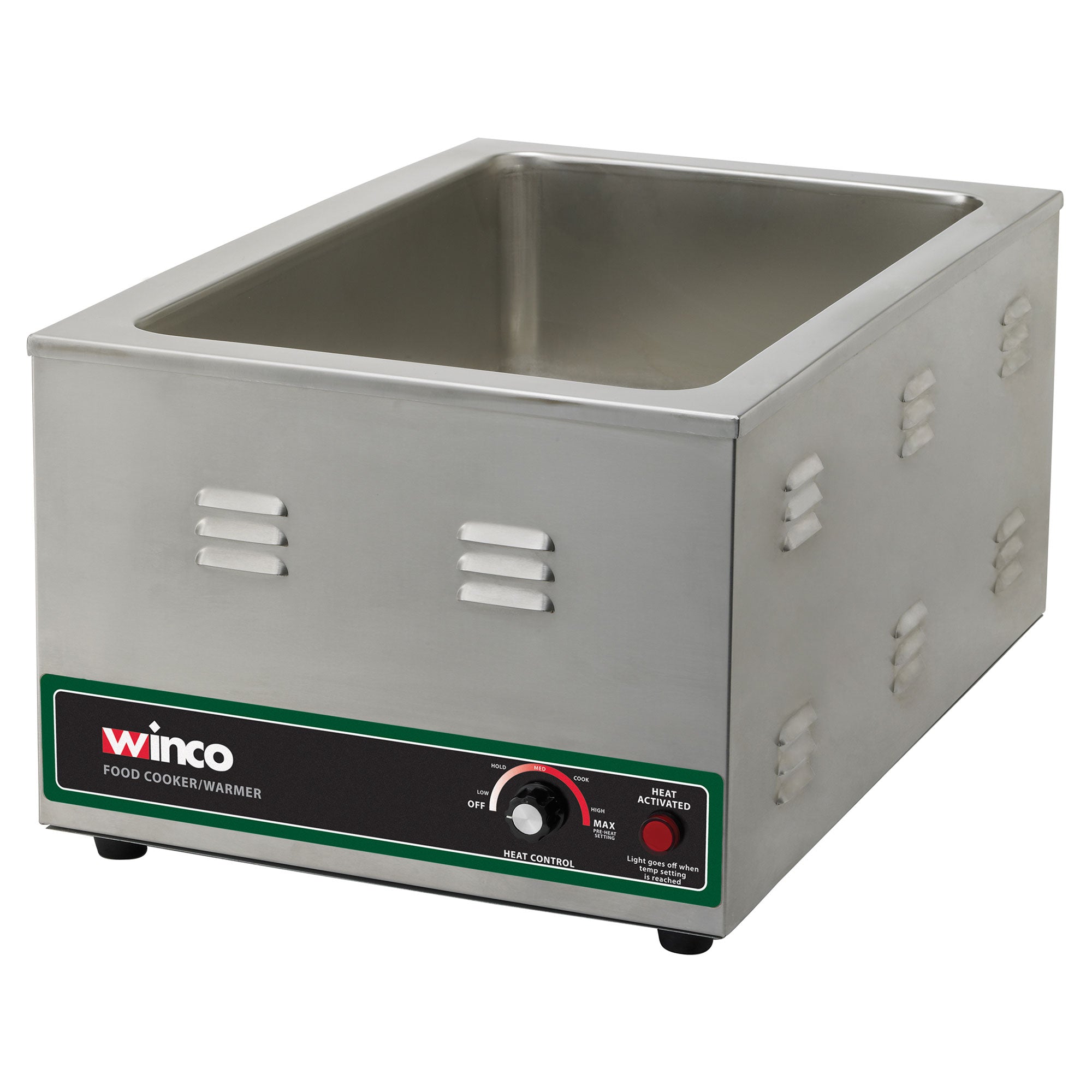 Winco 10-qt Stainless Steel Induction Brazier w/ Lid *Open Box