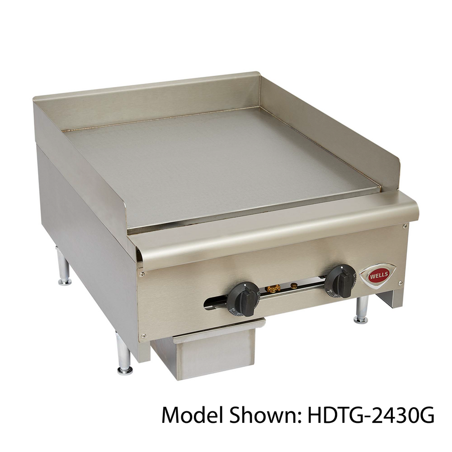 Wells 36” Thermostatic Gas Griddle (Wells Mfg. HDTG-3630G)
