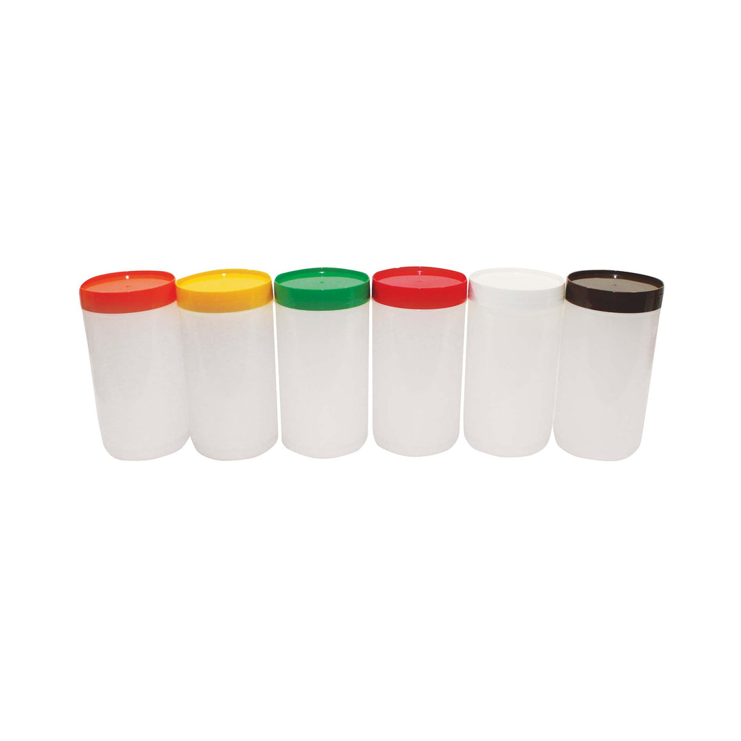 TableCraft PourMaster 1-Qt. Pour Bottle Container, Assorted 12-Pack (TableCraft JC1032A)