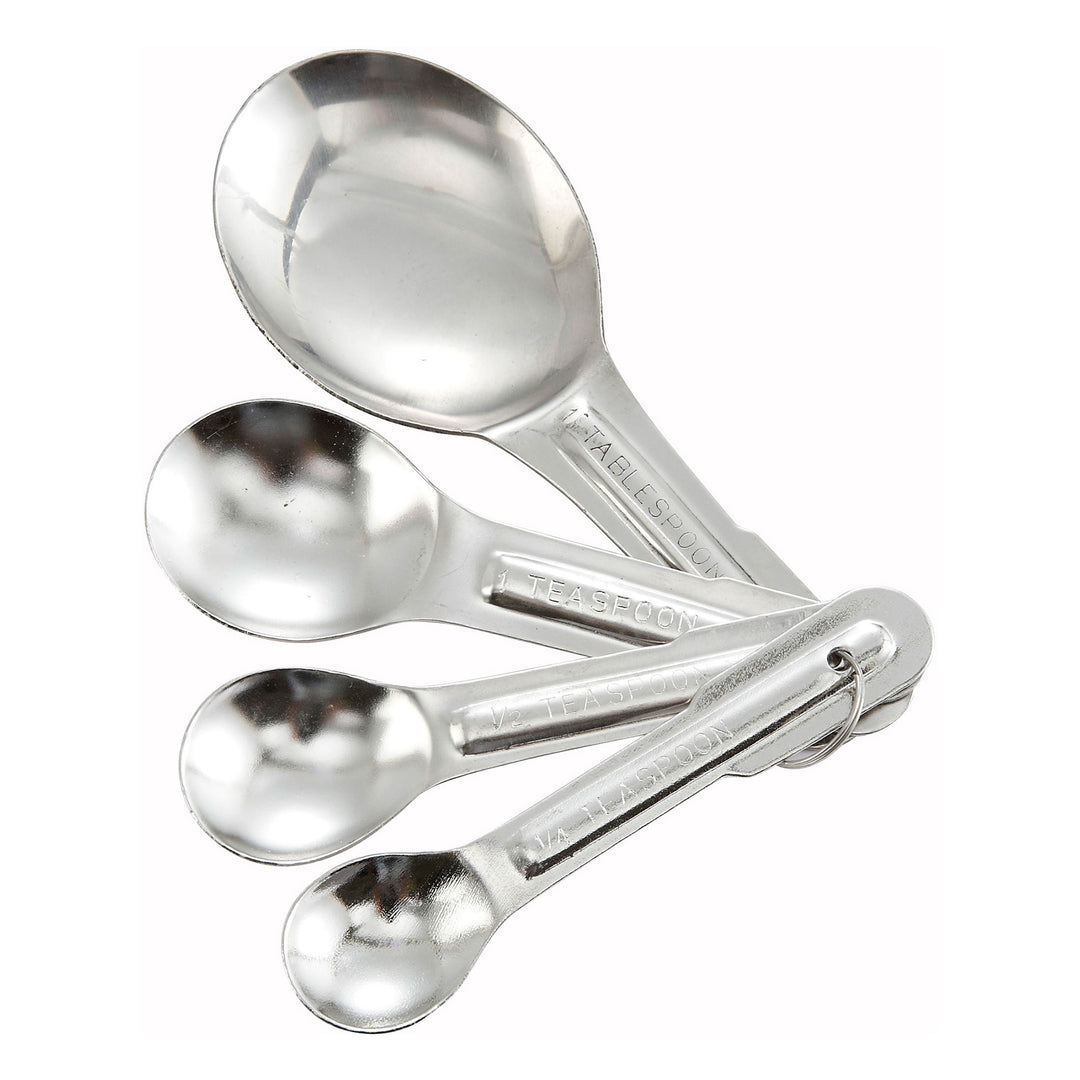 Winco Economy 4-Piece Stainless Steel Measuring Spoon Set (Winco MSP-4P)
