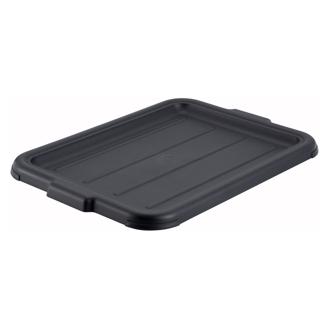 Winco 20-1/4" x 15-1/2" Black Polypropylene Cover for Standard Bus Boxes (Winco PL-57K)