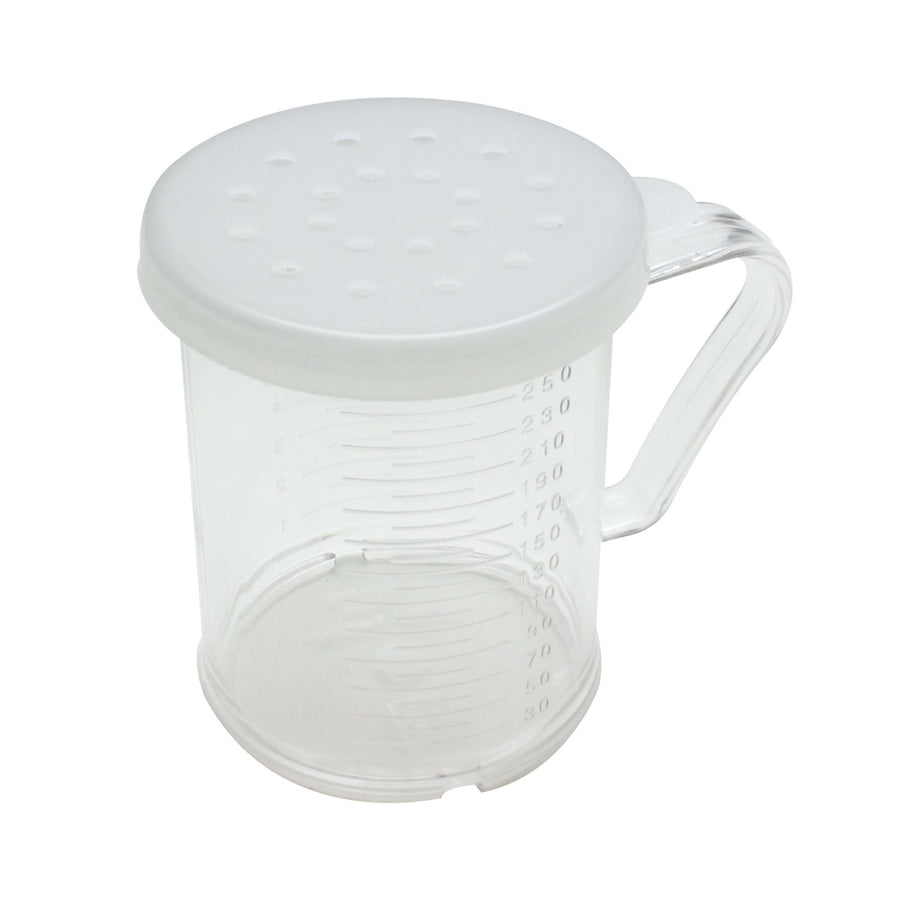 Thunder Group 10 Oz. Polycarbonate Dredge Shaker w/3 Lids (Thunder Group PLRDH003)