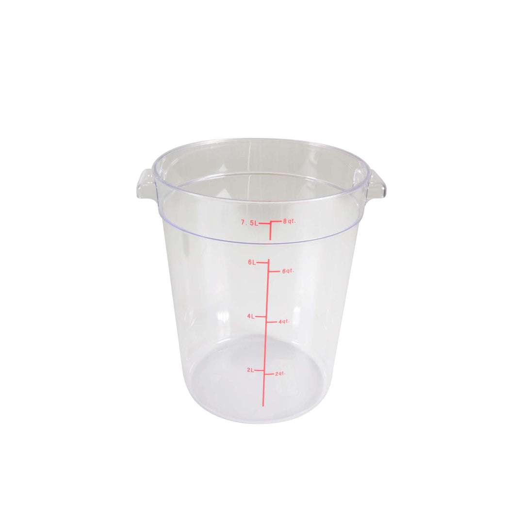 Thunder Group Round 8 Qt. Clear Food Storage Container (Thunder Group PLRFT308PC)
