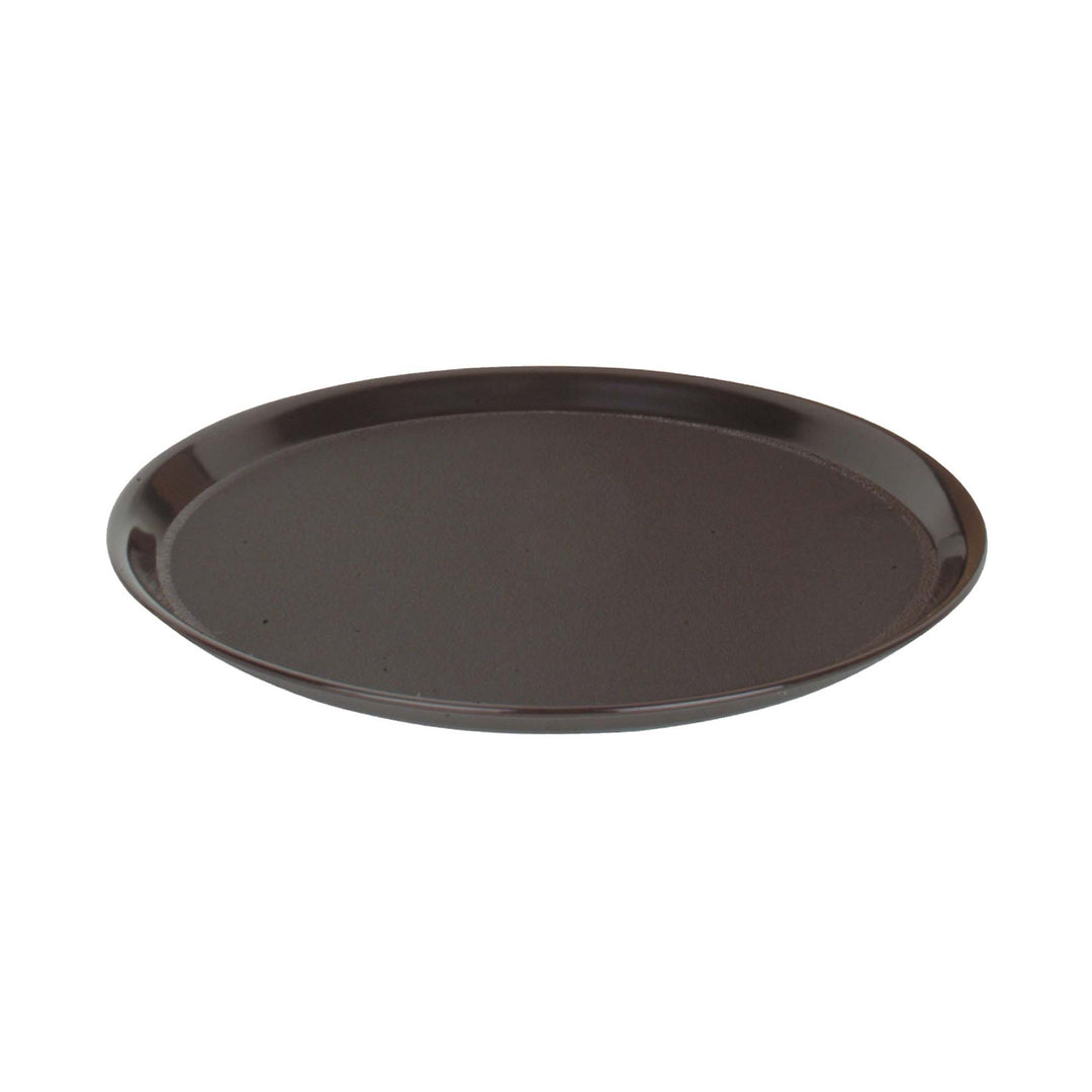 Thunder Group Black Round Anti-Slip 14” Serving Tray (Thunder Group PLRT014)