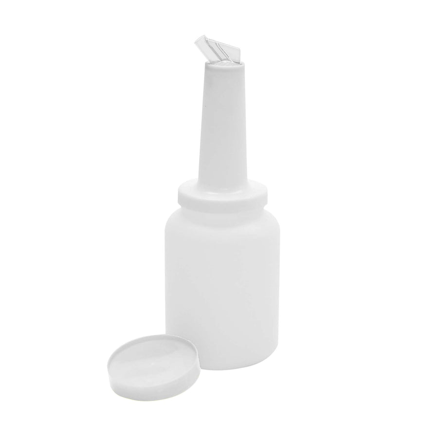 Thunder Group 1 Qt. Store & Pour Bottle Container, White (Thunder Group PLSNP01W)