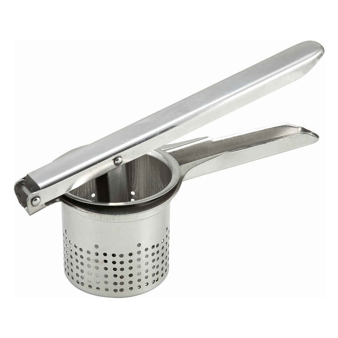Winco 10" Round Economy Stainless Steel Potato Ricer (Winco PR-9)