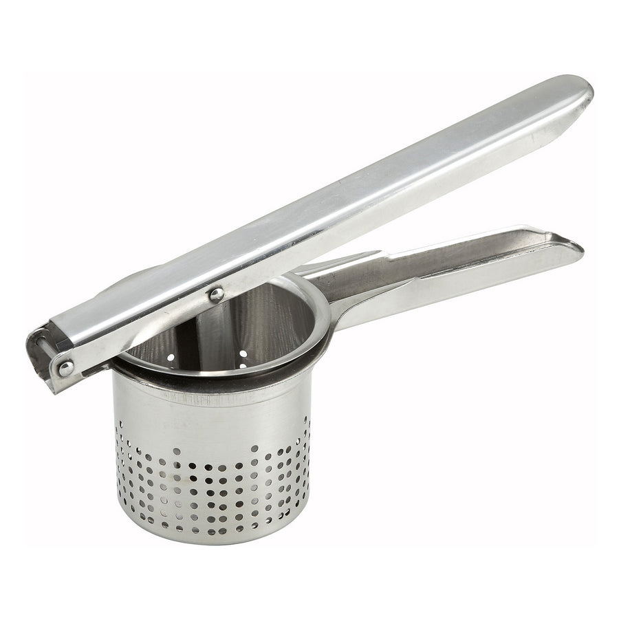 Winco 10" Round Economy Stainless Steel Potato Ricer (Winco PR-9)