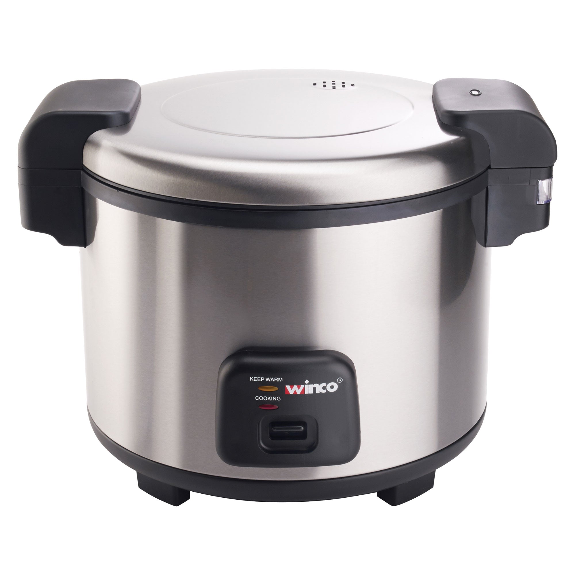 Winco SST-60 Stainless Steel Induction Stock Pot with Cover - 60 Qt.