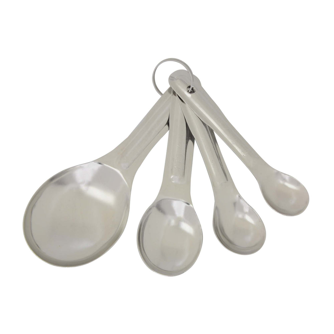 Thunder Group Stainless Steel 4-Piece Oval Measuring Spoon Set (Thunder Group SLMC2415)