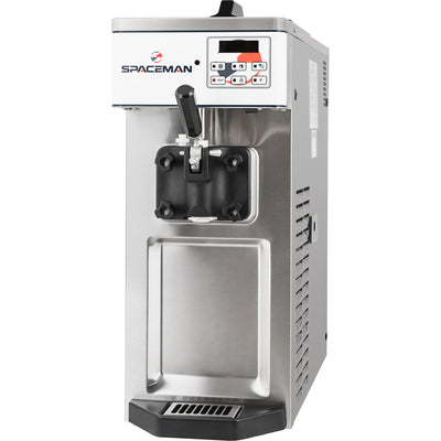 1-Flavor Soft Serve Ice Cream Machine – Capacity 120 4-Oz. Servings/hour, 115 VAC, 1-Phase (Spaceman Model 6210-C)