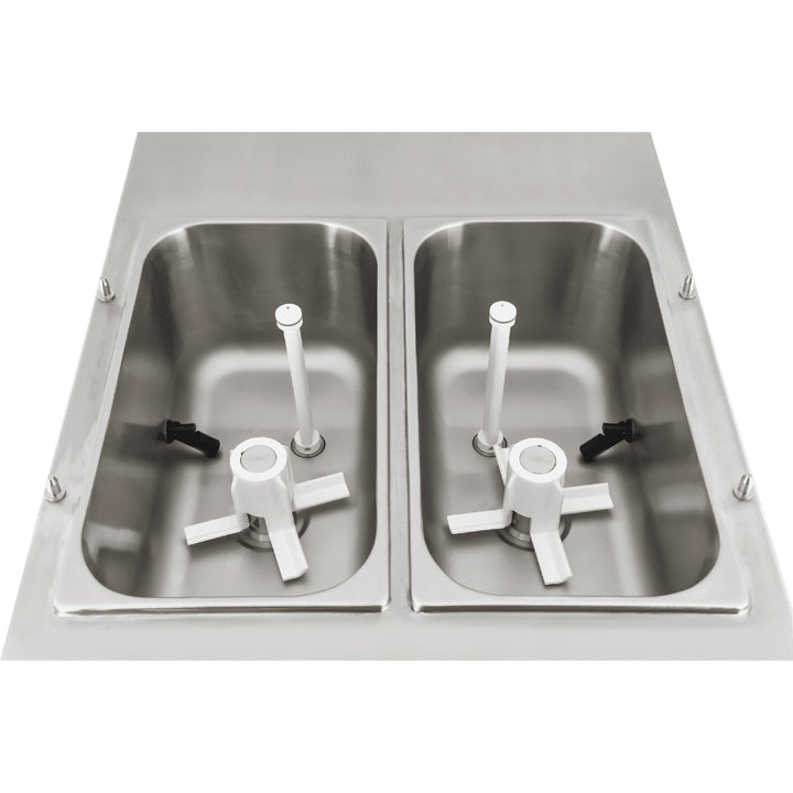 2-Flavor with Twist Soft Serve Ice Cream Machine – Hopper - Capacity 360 4-Oz. Servings/hour, Gravity Feed Spaceman Model 6235-C