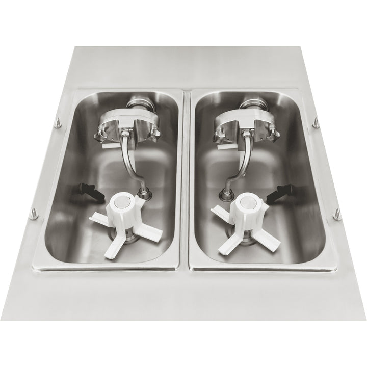 2- Flavor with Twist Soft Serve Ice Cream Machine – Hopper Air Pumps Air Feeds Spaceman Model 6235A-C