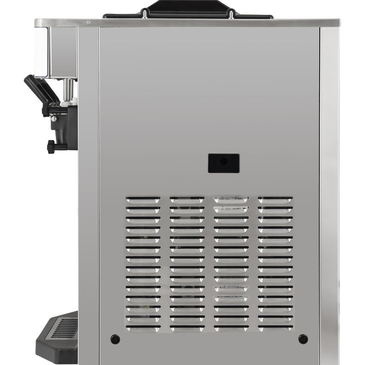 2-Flavor with Twist Soft Serve Ice Cream Machine – Right-Side View Gravity Feed Spaceman Model 6235-C
