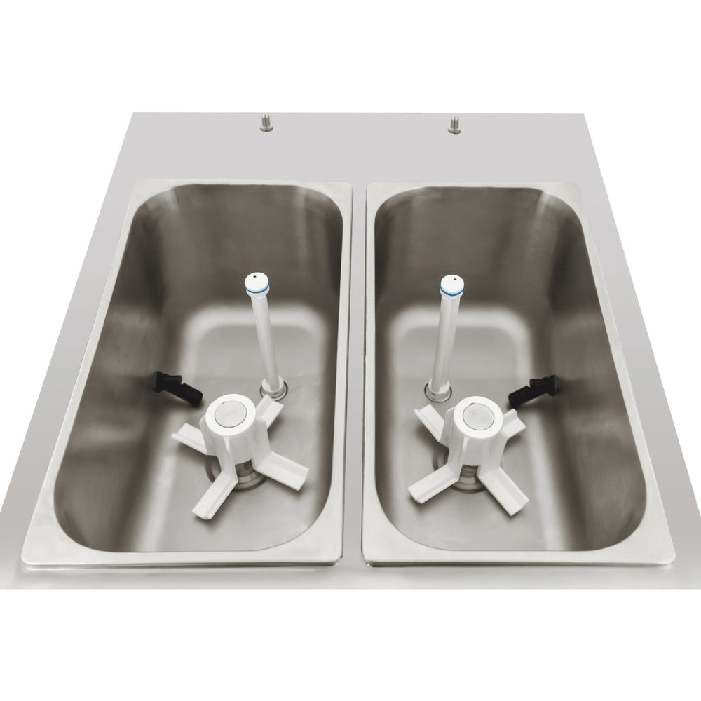 2- Flavor Floor Standing with Twist Soft Serve Ice Cream Machine – Hopper Spaceman Model 6378-C