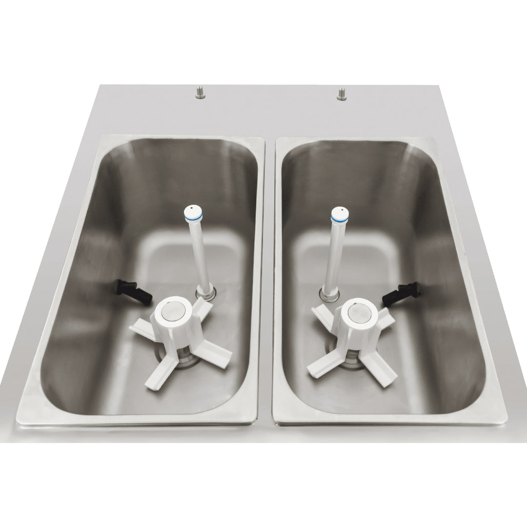 2- Flavor Floor Standing with Twist Soft Serve Ice Cream Machine – Hopper Spaceman Model 6378-C