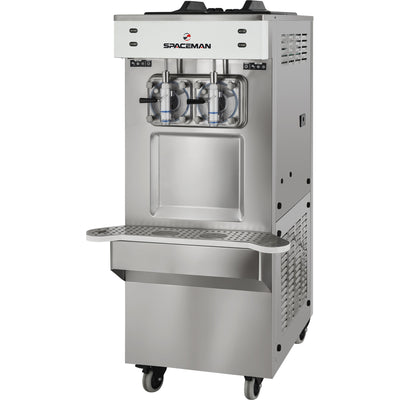 2-Flavor Floor Standing High Capacity Frozen Beverage Machine - Capacity 720 8-Oz. Servings/hour, 208-230 VAC, 1-Phase (Spaceman Model 6795-C)