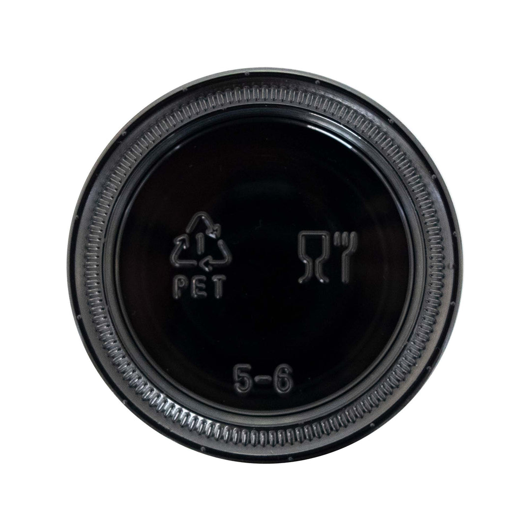 2 Oz Black Plastic Portion Cup Lid -TG-PP-2-Lid| Sold By Gator Chef