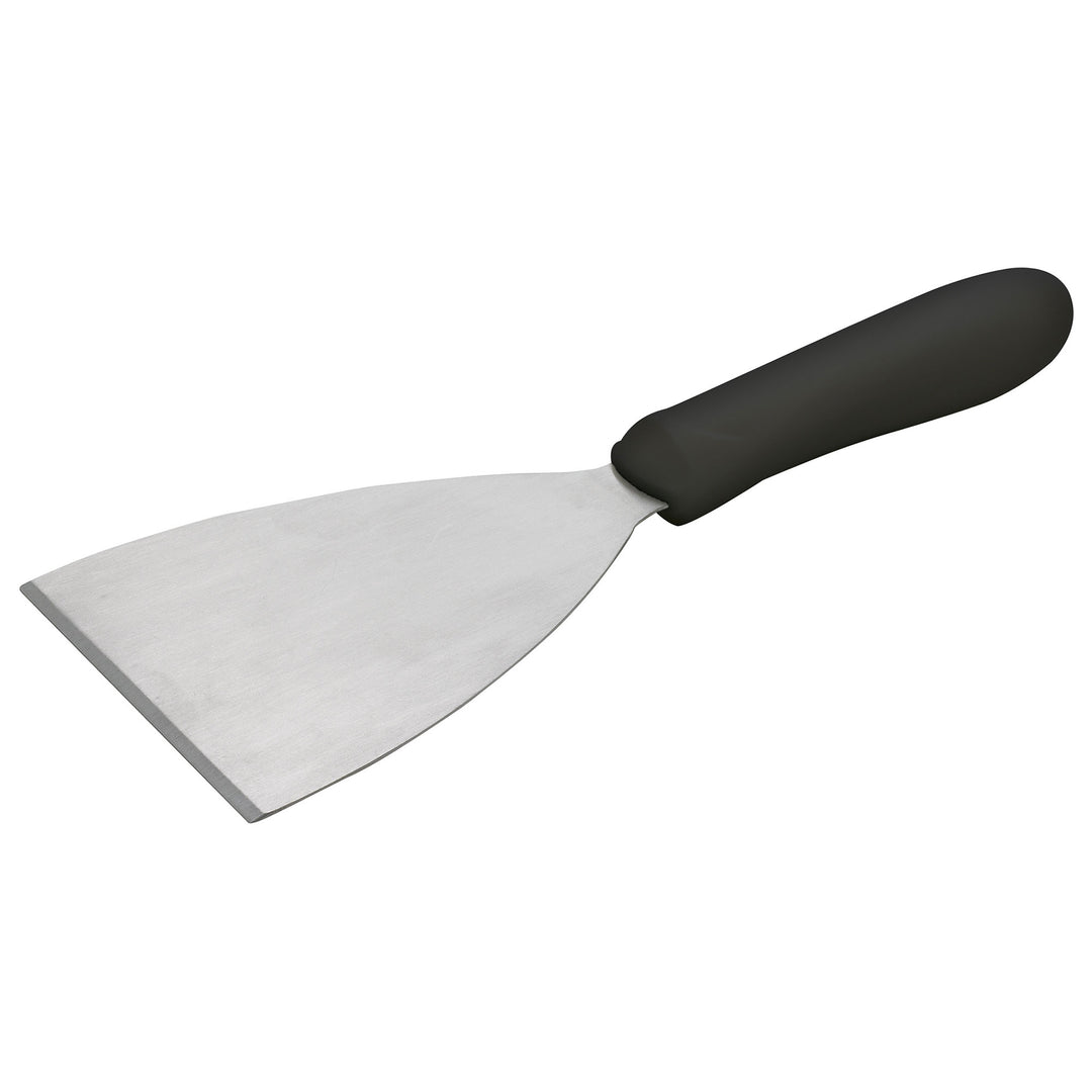 Winco 4-7/8" x 4" Stainless Steel Scraper with Ergonomic Handle (Winco TKP-40)