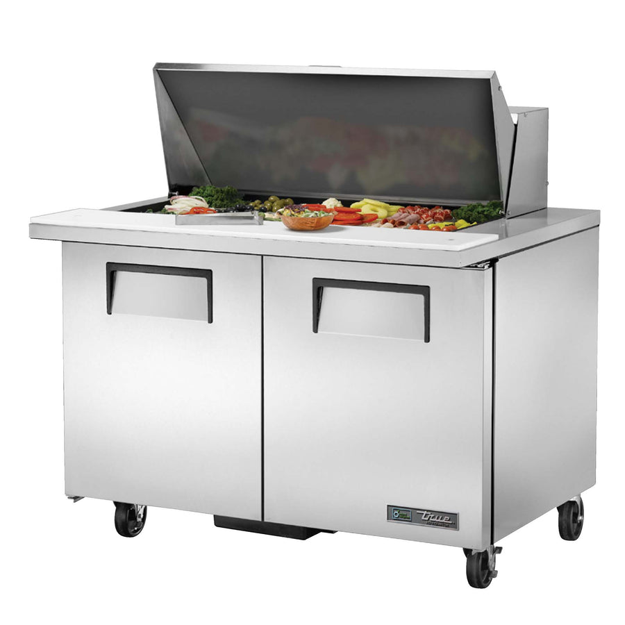 True 48" Mega-Top Refrigerated Salad/Sandwich Prep Table True Mfg TSSU-48-18M-B-HC