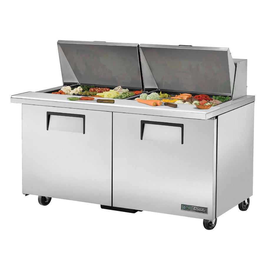 True 60" Mega-Top Refrigerated Salad/Sandwich Prep Table True Mfg TSSU-60-24M-B-ST-HC