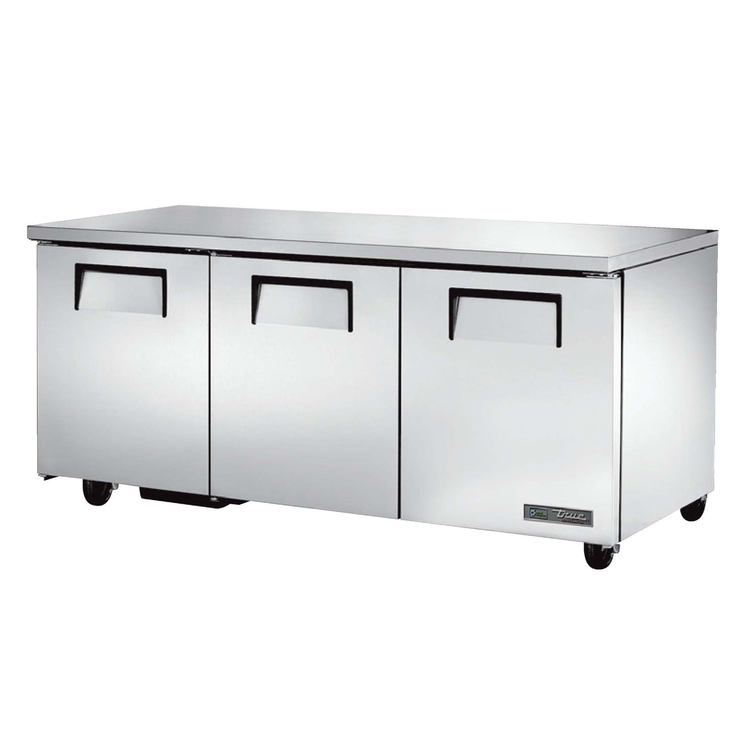 True 72" Solid Door Undercounter Refrigerator True Mfg TUC-72-HC
