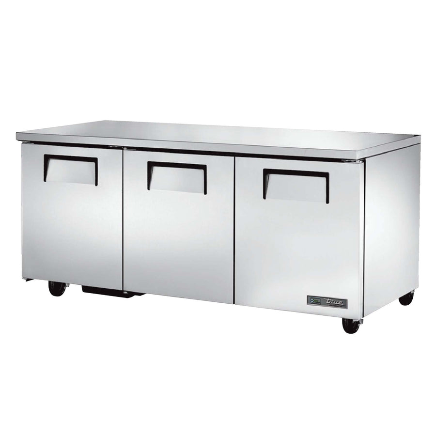 True 72" Solid Door Undercounter Refrigerator True Mfg TUC-72-HC
