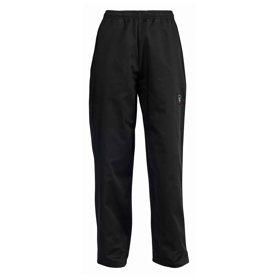Signature Chef Relaxed Fit Unisex Newbury Chef Pants, Black, Medium (Winco UNF-2KM)