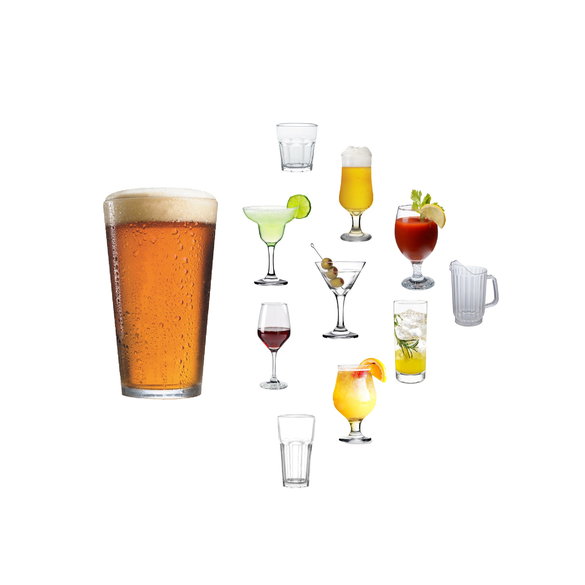 Pitchers and Bar Glassware Gator Chef Restaurant Equipment & Supplies