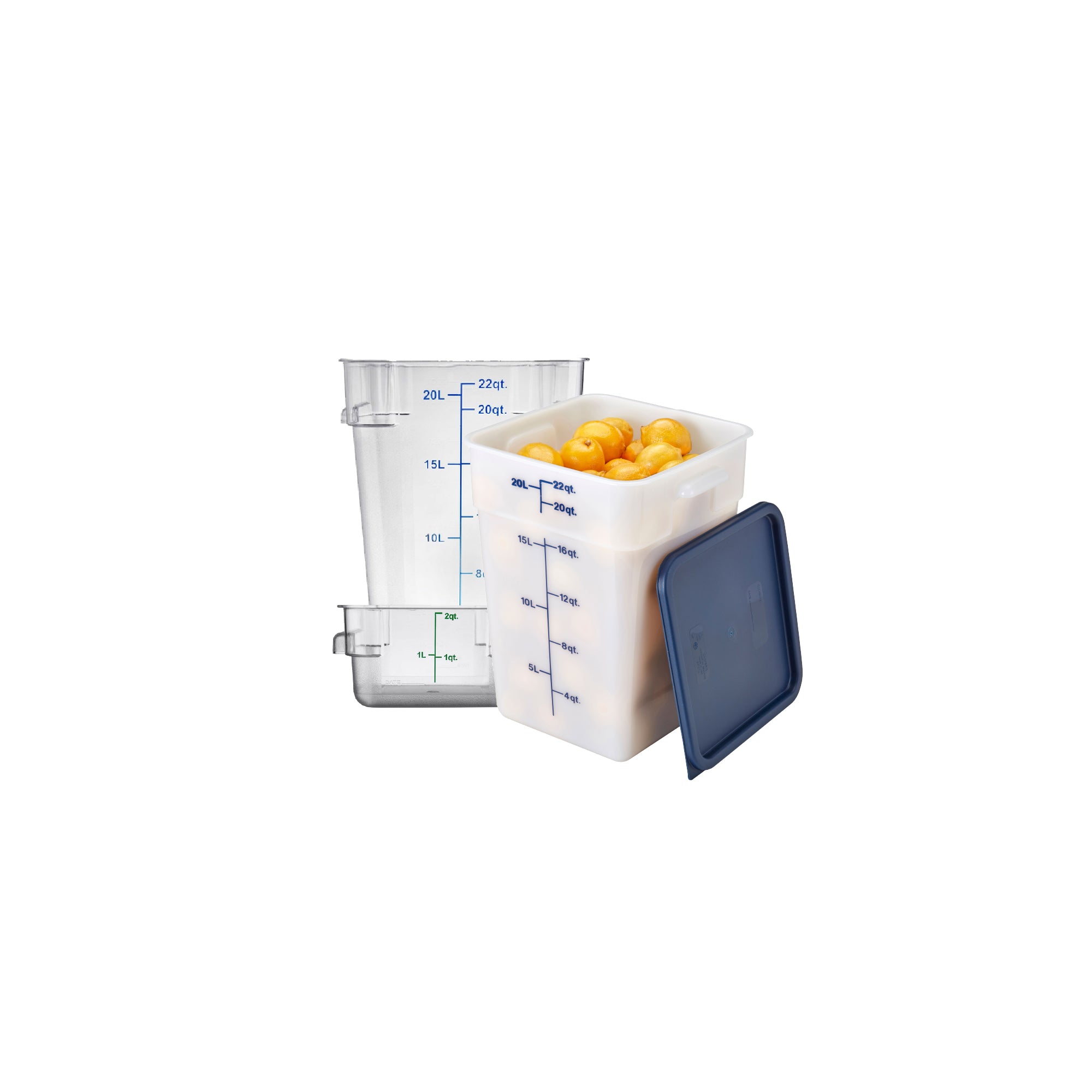 Commercial Square Food Storage Containers and Lids – Gator Chef ...